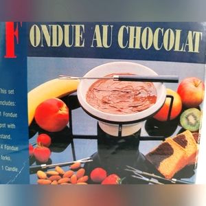 Chocolate fondue set